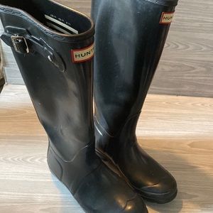 Hunter Black Tall Boots size 7
